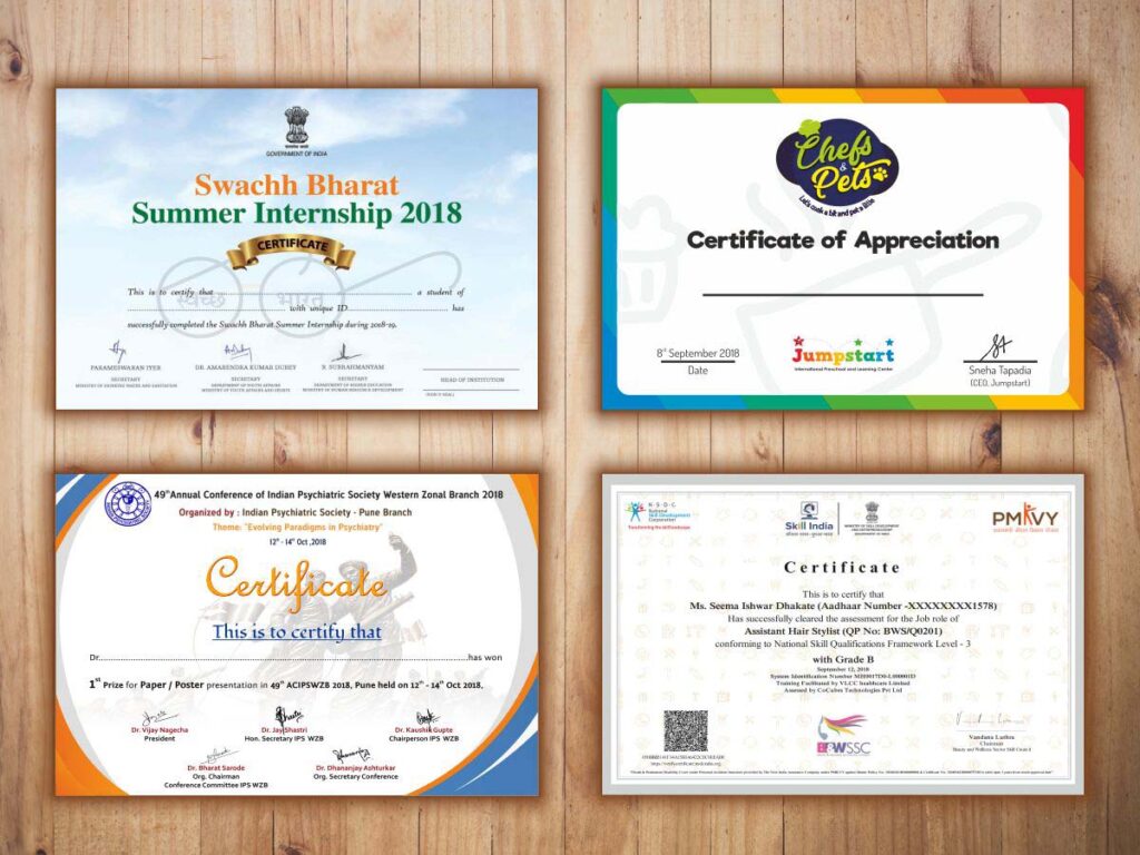 CERTIFICATE PRINTING Durham