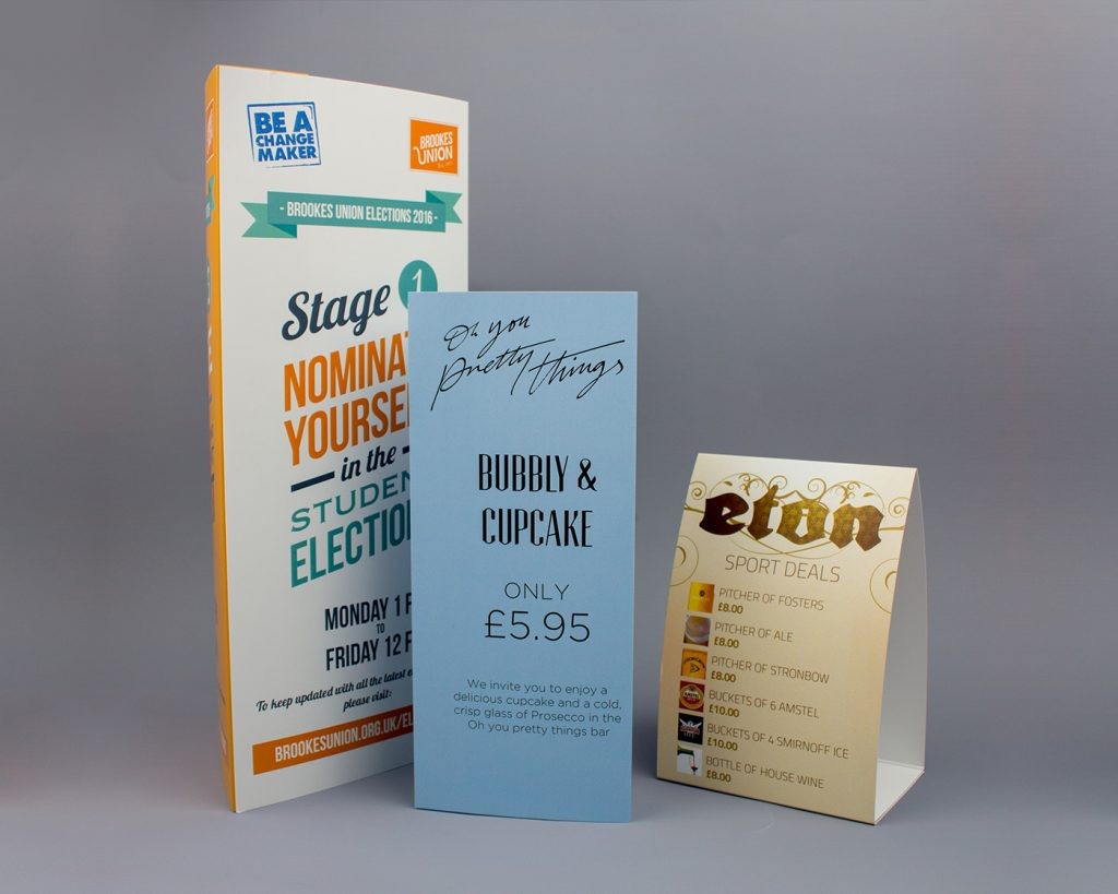 Table Tents Printing Durham